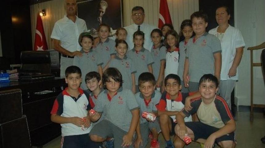 &Ouml;ğrencilerden Kaymakam Bulgurlu&rsquo;ya İlk&ouml;ğretim Haftası Ziyareti