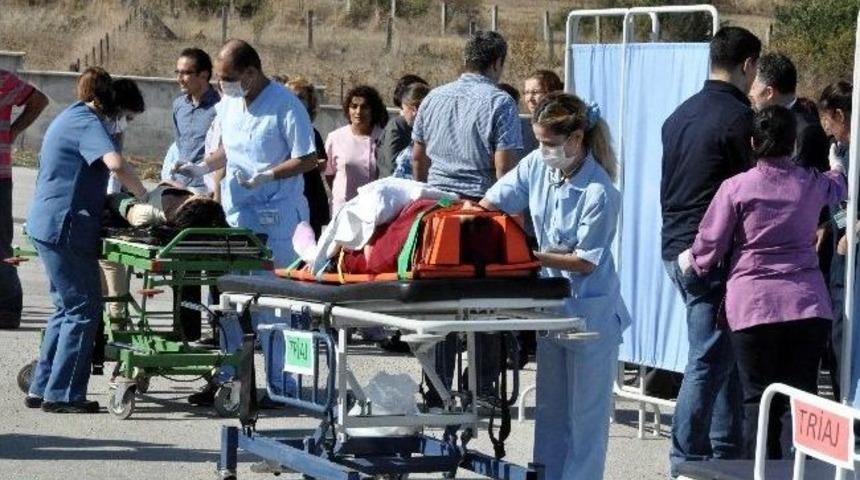 Bolu&rsquo;da İzzet Baysal Devlet Hastanesi&rsquo;nde Tatbikat