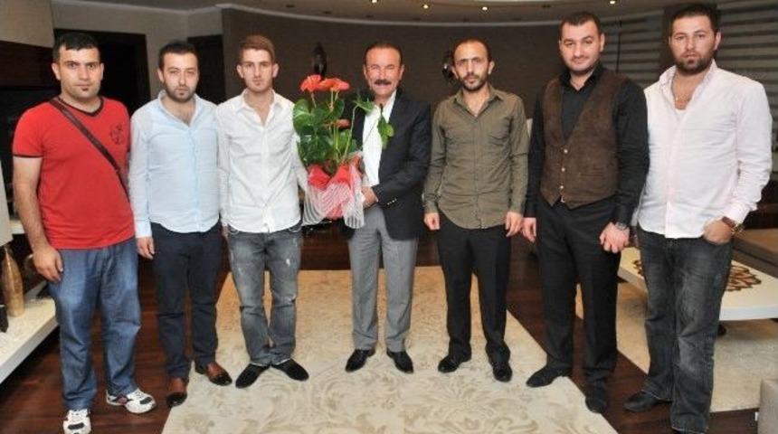 Başkan Doğan&rsquo;a Ziyaretler S&uuml;r&uuml;yor