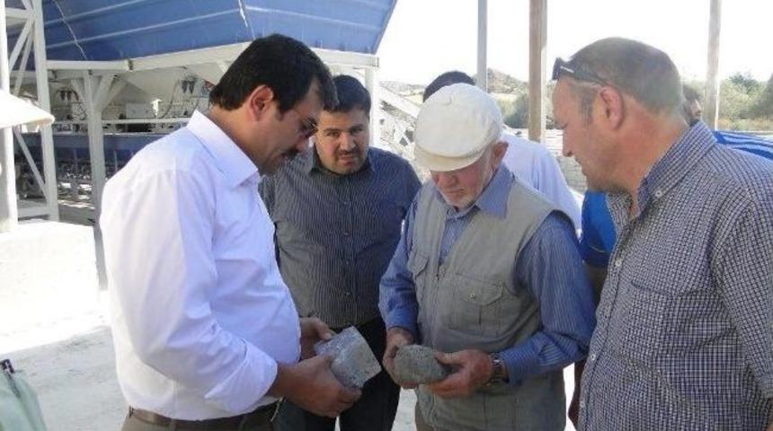 Başkan Uzunkaya Vatandaşlarla Beton Santralini Gezdi