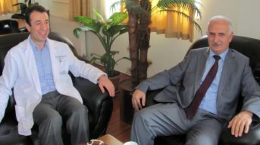 A&Uuml; Rekt&ouml;r&uuml; Ko&ccedil;ak, &Ouml;zel Şifa Hastanesi'ni Ziyaret Etti