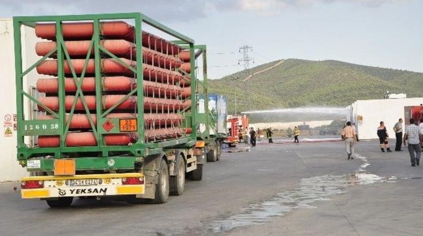 İzmir&rsquo;de Doğalgaz Dolum Tesisinde Patlama: 2 Yaralı