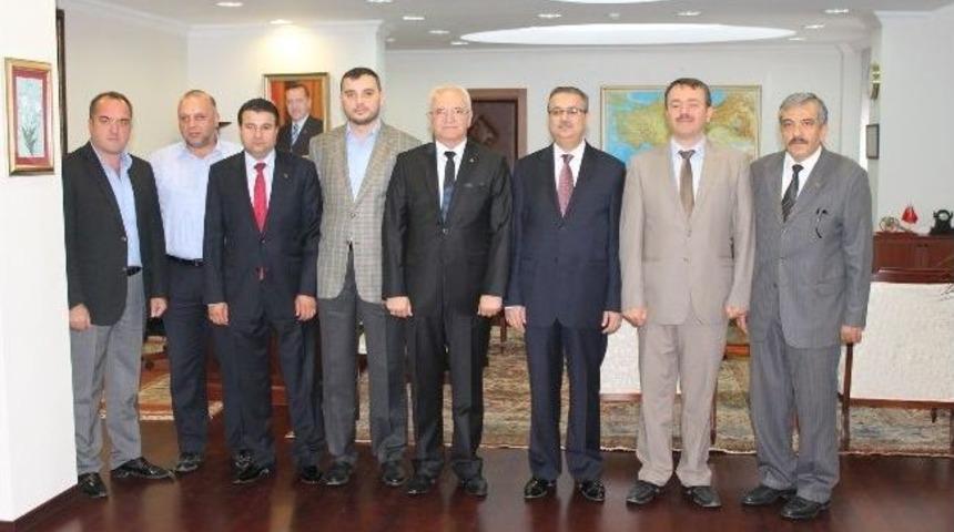 M&uuml;siad Y&ouml;netiminden Vali Ali İhsan Su&rsquo;ya Hayırlı Olsun Ziyareti