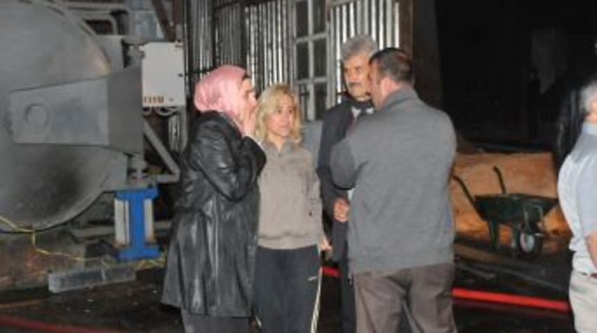 Kereste Fabrikası Alev Alev Yandı