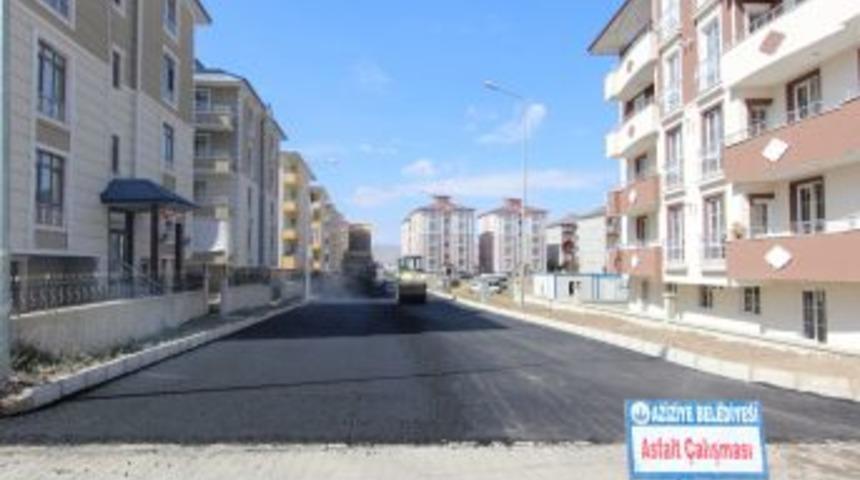 Aziziye Belediyesi, Asfalt &Ccedil;alışmalarını S&uuml;rd&uuml;r&uuml;yor