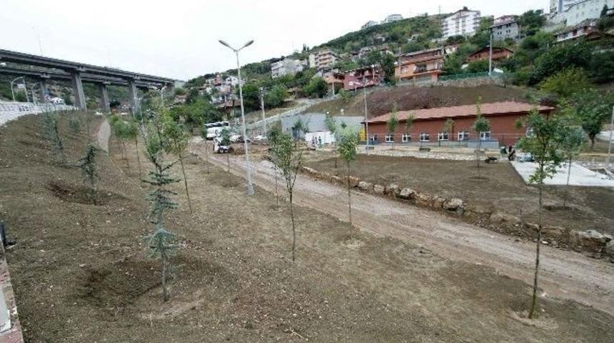 Miralay M&uuml;mtaz Parkı Şekilleniyor