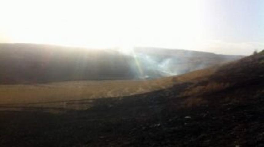 Gemerek&rsquo;te Anız Yangını