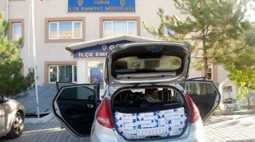 Sivas&rsquo;ta 10 Bin Paket Ka&ccedil;ak Sigara Ele Ge&ccedil;irildi