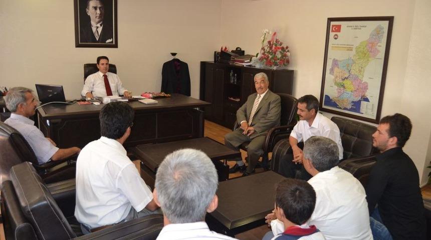 G&uuml;reş&ccedil;ilerden Kaymakam Oral&rsquo;a Ziyaret