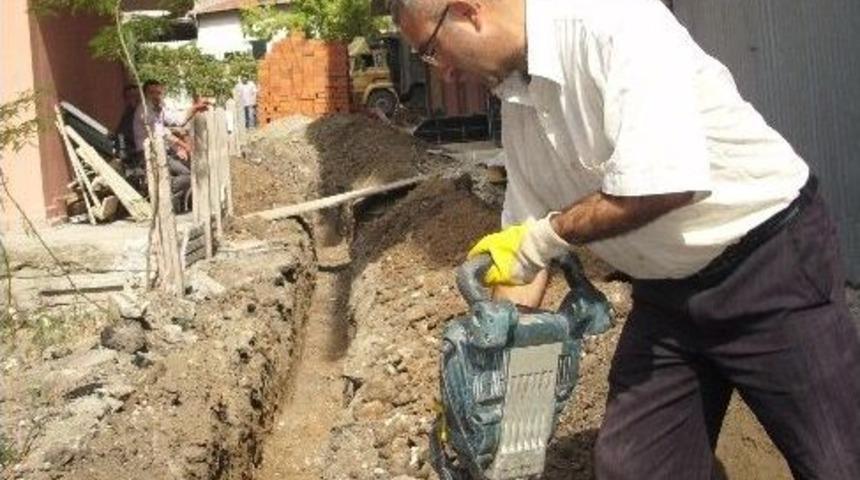 Tavşanlı'da Doğalgaz &Ccedil;alışmaları