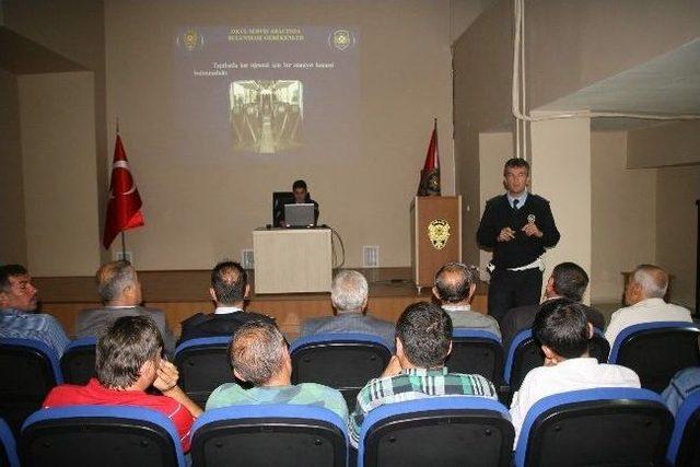 Yozgat’ta Öğrenci Servis Şoförlerine Seminer Verildi