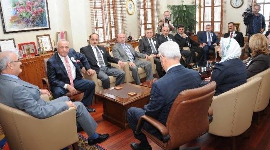 Başkan Yılmaz&rsquo;a Ahilik Haftası Ziyareti