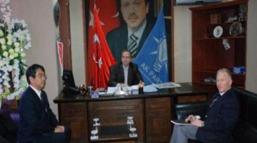 Japonya Ankara B&uuml;y&uuml;kel&ccedil;iliği Başkatibinden Ak Parti İl Başkanı Alta&ccedil;'a Ziyaret