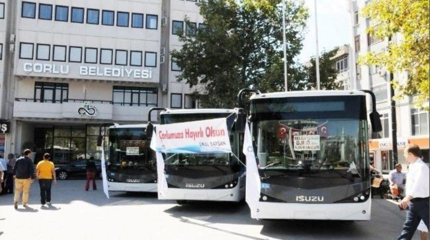 &Ccedil;orlu Belediyesi 6 Adet Yeni Halk Otob&uuml;s&uuml; Aldı