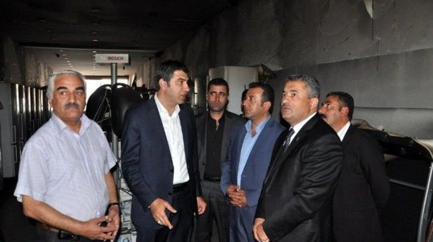 Ak Partili Aras&rsquo;tan Mağdur Esnafa Ziyaret