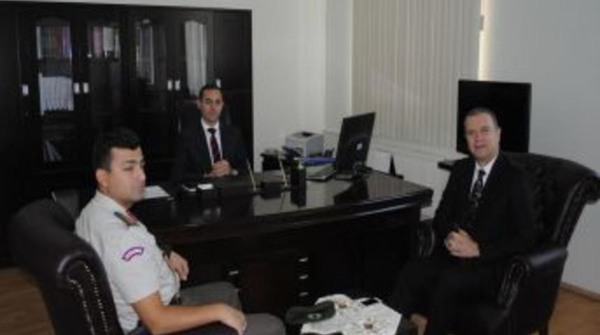 -Uzunk&ouml;pr&uuml; Belediye Başkanı İşbilen, Kaymakam Yıldız'ı Ziyaret Etti