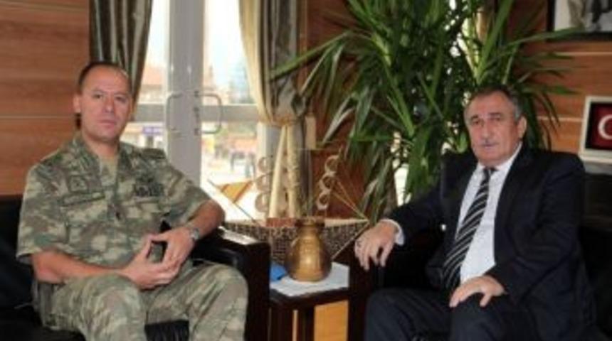 Tugay Komutanından Başkan Yılmaz&rsquo;a Ziyaret