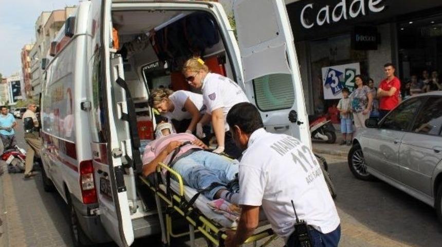 Salihli&rsquo;de Trafik Kazası: 1 Yaralı