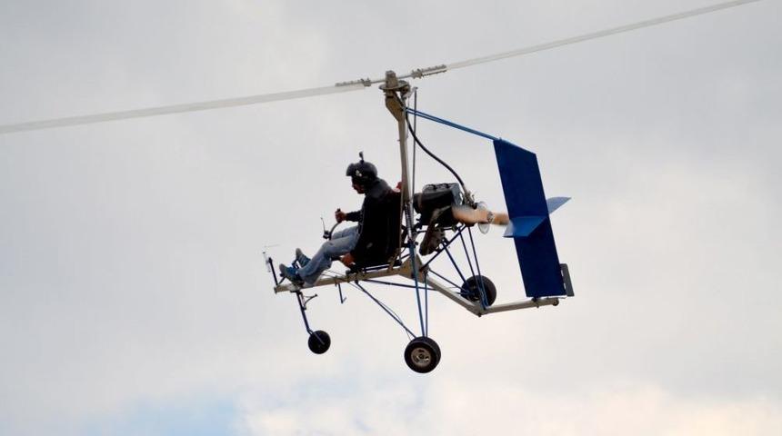 Par&ccedil;aları Birleştirip Hava Aracı Yaptı, U&ccedil;mayı Başardı