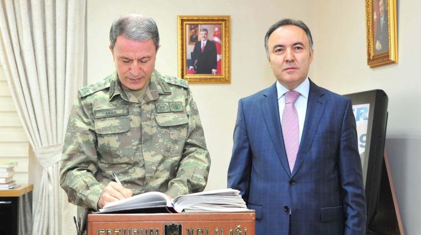Kara Kuvvetleri Komutanı Orgeneral Akar, Erzurum'da