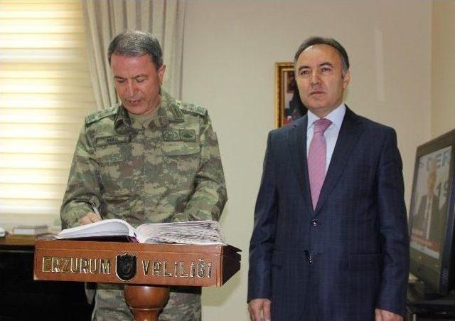 Kara Kuvvetleri Komutanı Orgeneral Akar, Erzurum’da