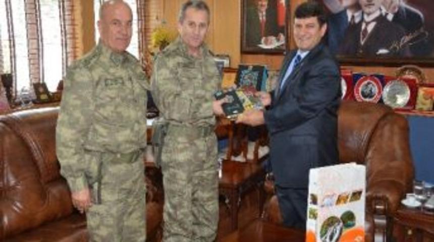 Jandarma B&ouml;lge Komutanı Vali Mayda&rsquo;yı Ziyaret Etti