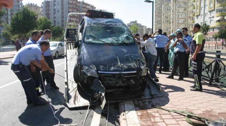 Sosyal Politikalar İl M&uuml;d&uuml;r&uuml; G&uuml;ng&ouml;r'&uuml;n Bulunduğu Ara&ccedil; Sulama Kanalına U&ccedil;tu