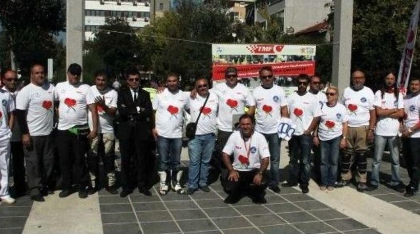 Motosiklet&ccedil;iler Organ Bağışı İ&ccedil;in Yollarda