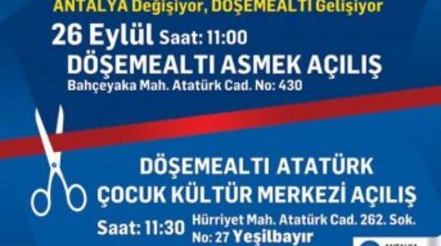 B&uuml;y&uuml;kşehir D&ouml;şemealtı&rsquo;nda Asmek Ve &Ccedil;ocuk K&uuml;lt&uuml;r Merkezi A&ccedil;ıyor