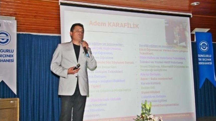 Sungurlu&rsquo;da Başarı Ve Motivasyon Konulu Konferans