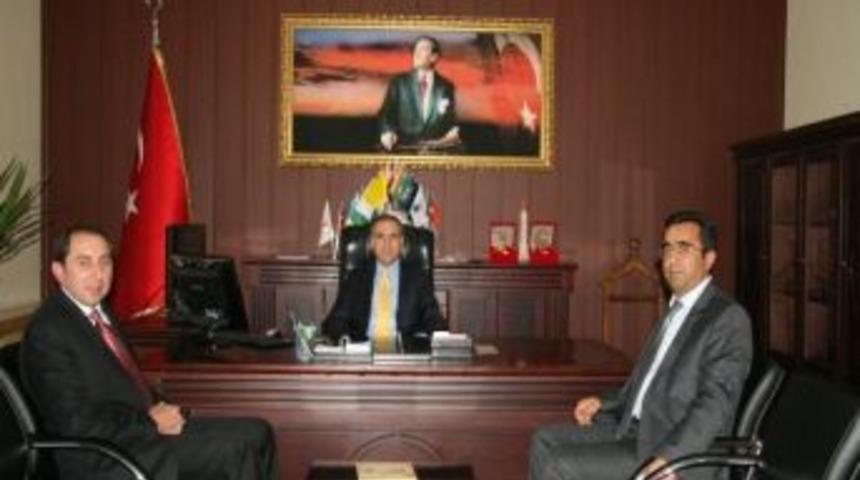 Rekt&ouml;r Alkan&rsquo;dan Kaymakam Beyazyıldız&rsquo;a Hoş Geldin Ziyareti