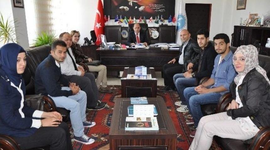 Kafkas Gen&ccedil;lik Grubu Rekt&ouml;r Prof. Dr. Sami &Ouml;zcan' I Ziyaret Etti