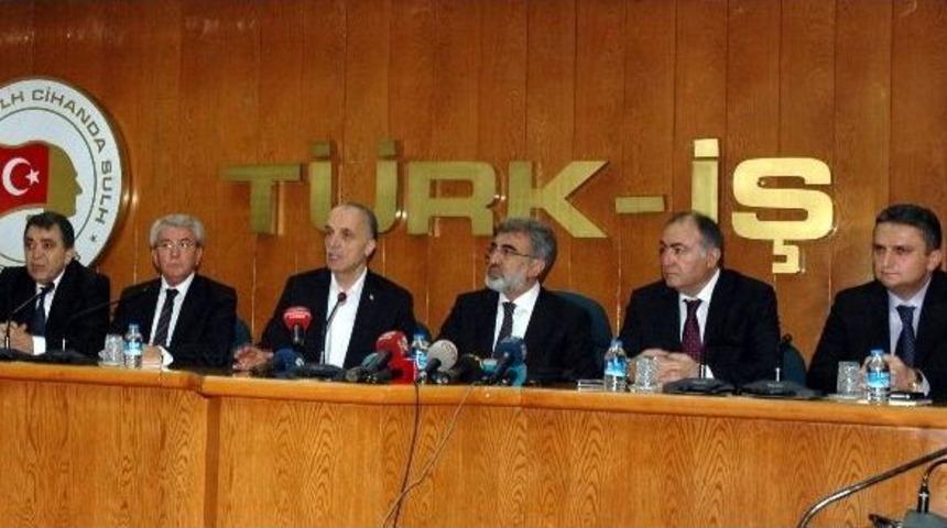 Enerji Ve Tabii Kaynaklar Bakanı Yıldız, T&uuml;rk-iş&rsquo;i Ziyaret Etti