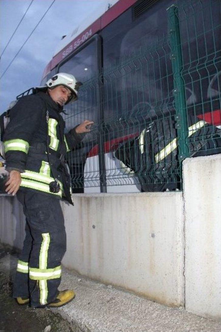 Samsun'da tramvayda yangın çıktı G5