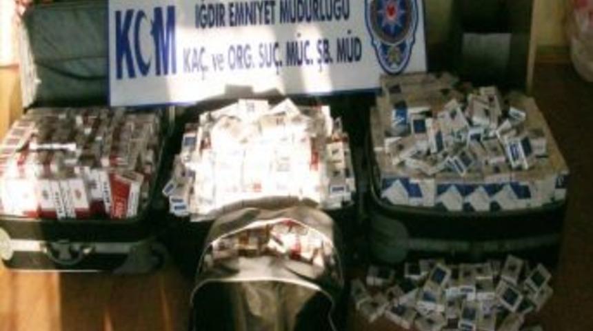 Iğdır&rsquo;da 23 Bin 750 Paket Ka&ccedil;ak Sigara Ele Ge&ccedil;irildi