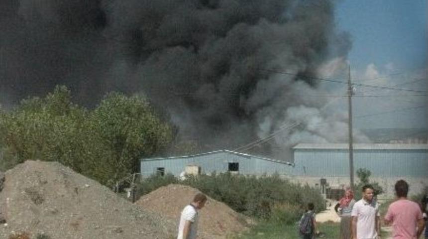 Limon İşleme Tesisinde Yangın