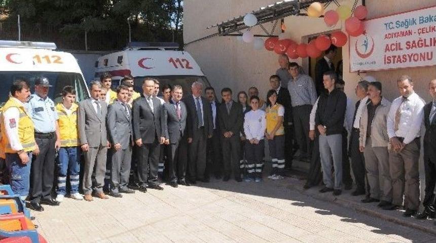 &Ccedil;elikhan&rsquo;da 112 Acil Servis İstasyonu A&ccedil;ılışı Yapıldı