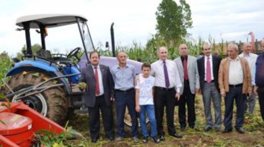 Sılajlık Soya Ve Mısır Ekili Tarlada Hasat Yapıldı