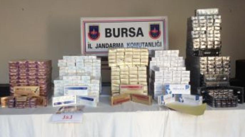 Bursa'da 5 Bin Paket Ka&ccedil;ak Sigara Ele Ge&ccedil;irildi