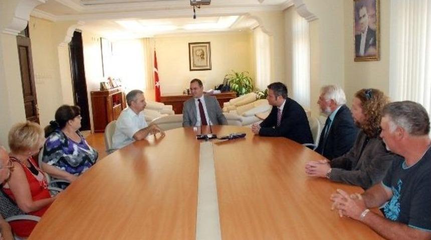 Kardeş Şehir Heyetinden Kaymakam Emiroğlu'na Ziyaret