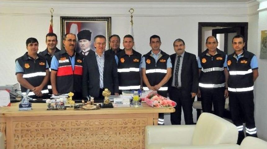 İtfaiyecilerden Başkan Oğul&rsquo;a Ziyaret