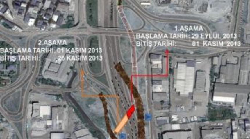 İkitelli Kavşağı'nda Ulaşım Servis Yollarından Sağlanacak