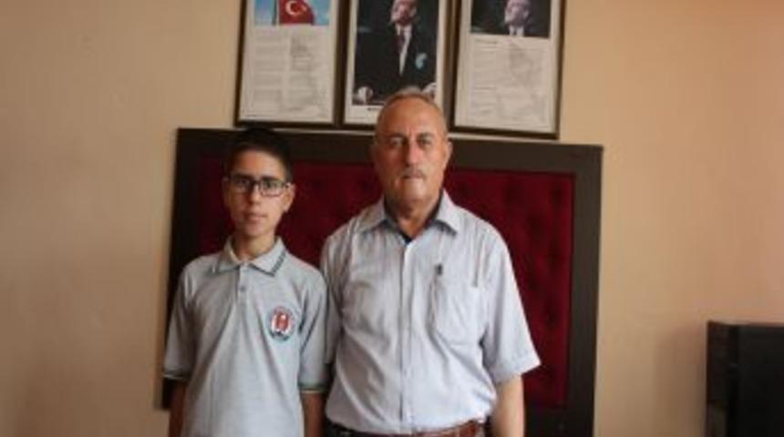 Gazipaşa'nın Gururu Olan İmam Hatip Ortaokulu &Ouml;ğrencisi &Ouml;d&uuml;llendirildi