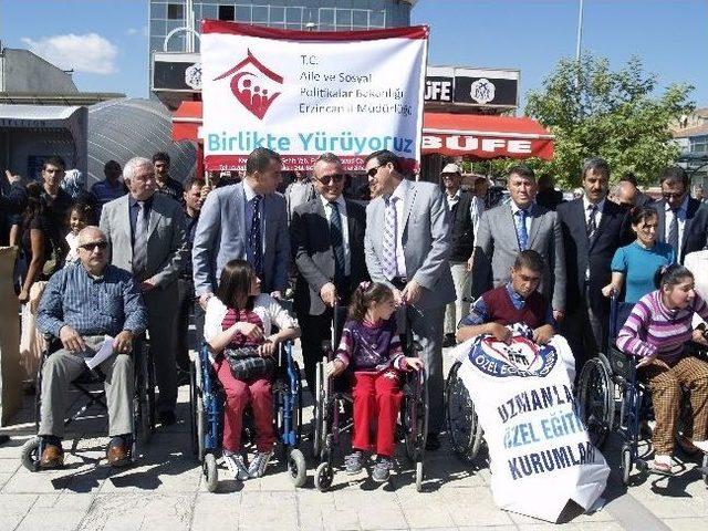 Erzincan’da Engelliler Yürüyüşü