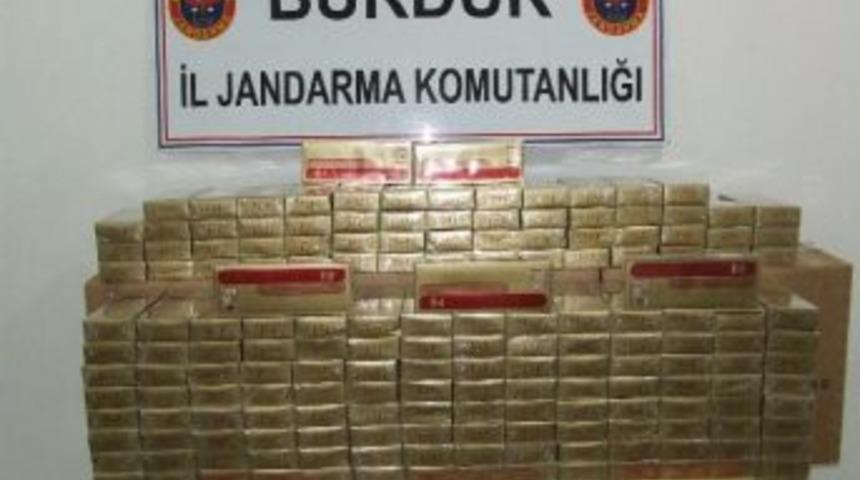 Bucak&rsquo;ta 2 Bin 50 Adet Ka&ccedil;ak Sigara Ele Ge&ccedil;irildi