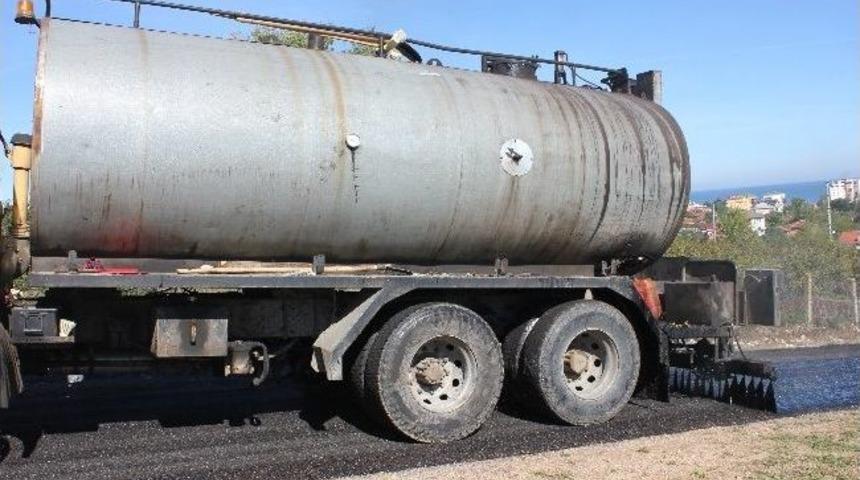 Ak&ccedil;akoca&rsquo;da Asfalt &Ccedil;alışması