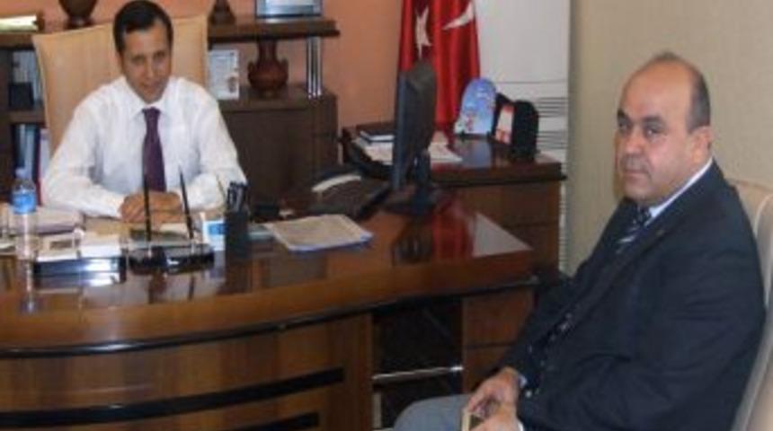 Yerk&ouml;y İdmanyurdu Spor Kul&uuml;p Başkanı &Ccedil;elik&rsquo;ten Kaymakam Şeng&ouml;k&rsquo;e Ziyaret