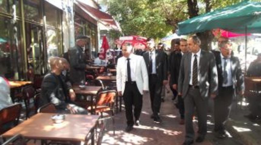 Kağızman'ın yeni kaymakamdan esnaf ziyareti