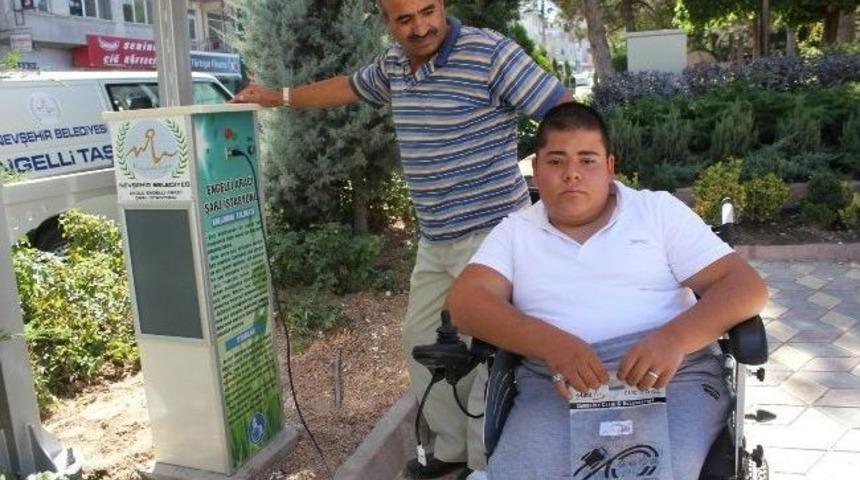 Nevşehir&rsquo;de Engelliler İ&ccedil;in Ak&uuml;l&uuml; Araba Şarj İstasyonu