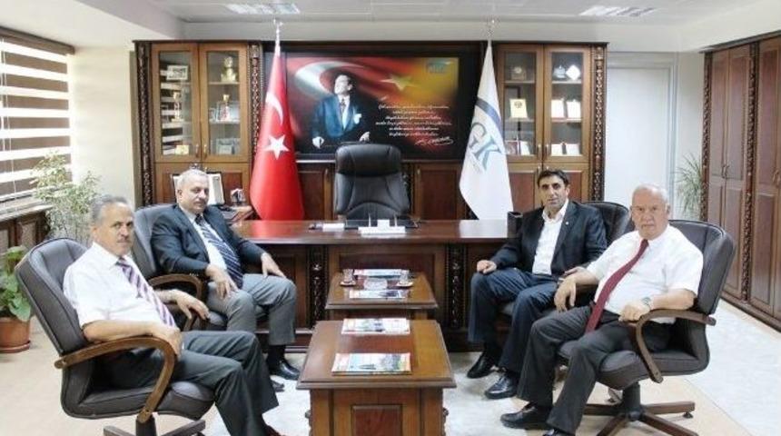 Aslaner'den Sgk'ya Veda Ziyareti